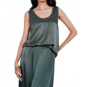 NEW LAMADE silky you tank in green